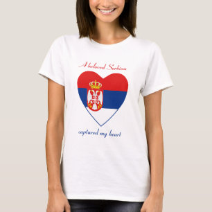 T-shirt du drapeau serbe