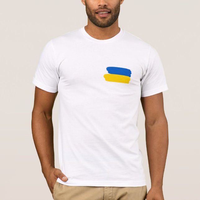 T-shirt du drapeau ukrainien (Devant)