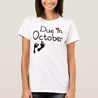 T-shirt Dû en octobre