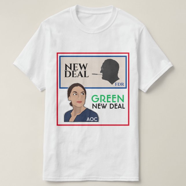 T-shirt Du FDR à AOC (Design devant)