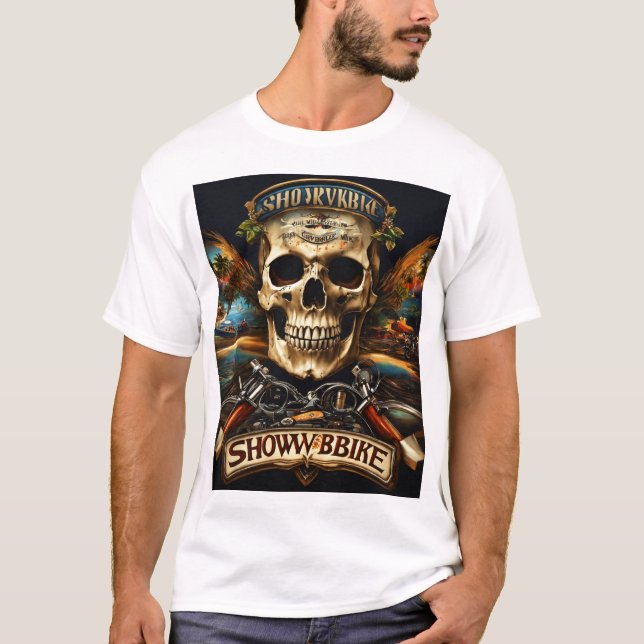 T-Shirt du Festival de Rock Electric Skull | Guita (Devant)