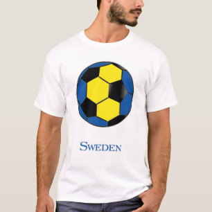 T-shirt du football de coupe du monde de la Suède