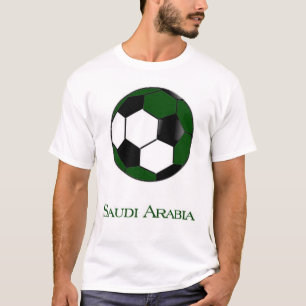 T-shirt du football de coupe du monde de l'Arabie
