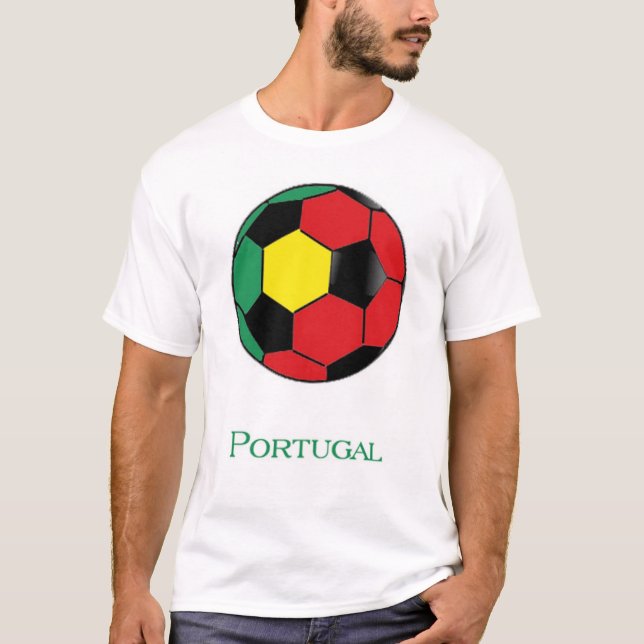 T-shirt du football de coupe du monde du Portugal (Devant)