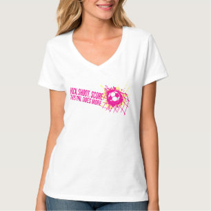 T-shirt du football de filles de score de pousse
