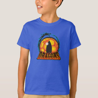 T-shirt du football de la jeunesse des dragons