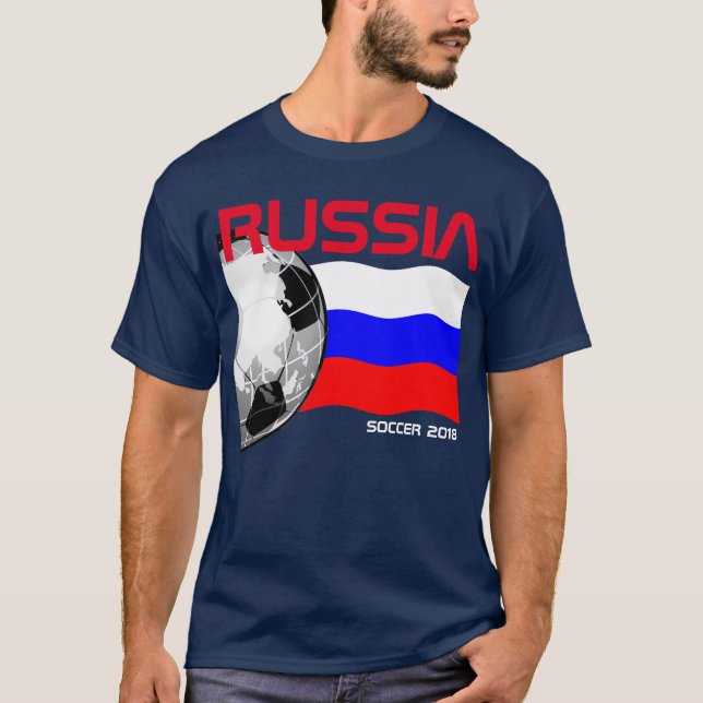 T-shirt du football de la Russie (Devant)