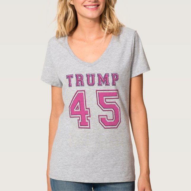 T-shirt du football de président PINK de Donald (Devant)