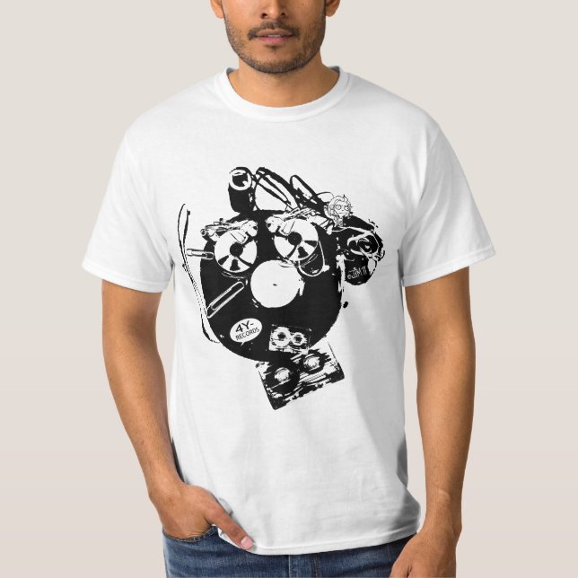 T-shirt "du format 4y-Records fâché" (Devant)