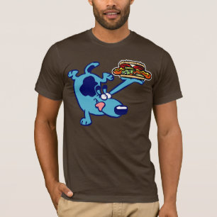 T-shirt du hot-dog 2 de Chicago (chien bleu de