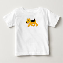 T-shirt du Jersey d'amende de bébé d'Airedale