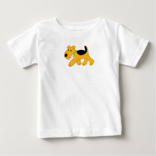 T-shirt du Jersey d'amende de bébé d'Airedale