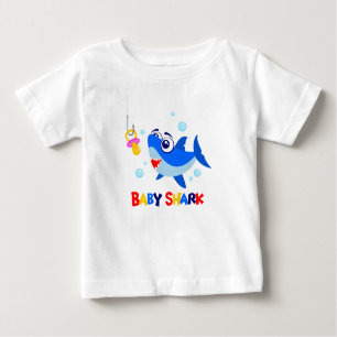 T-shirt du Jersey d'amende de bébé de requin de