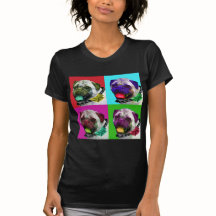 T-shirt du Jersey des femmes de carlin d'art de