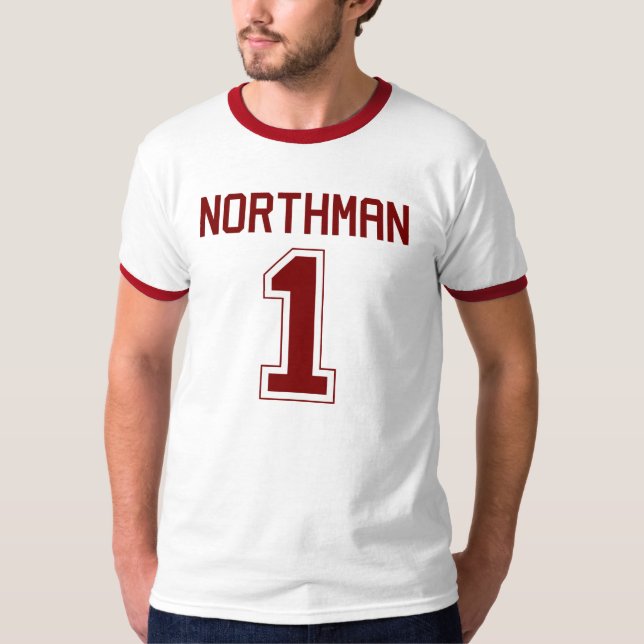 T-shirt du Jersey du football du Northman #1 (Devant)
