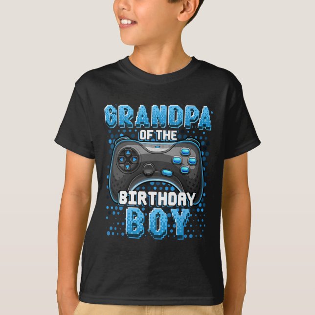 T-shirt Du Jeu Vidéo Correspondant Garçon Anniversaire Ann (Devant)