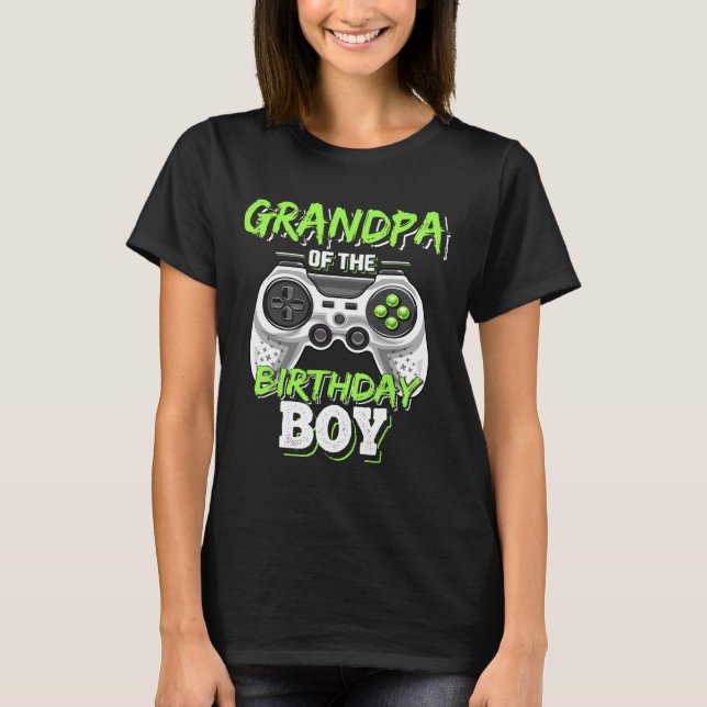T-shirt Du Jeu Vidéo Correspondant Garçon Anniversaire Ann (Devant)