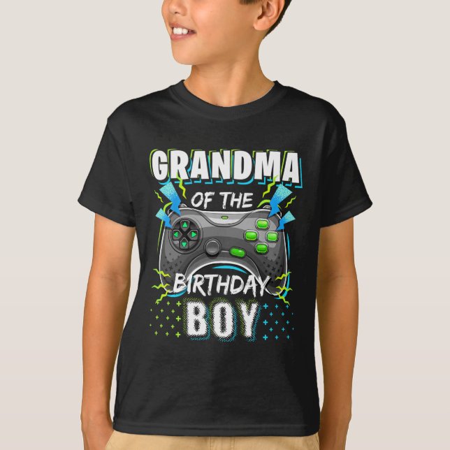 T-shirt Du Jeu Vidéo Correspondant Garçon Anniversaire Ann (Devant)