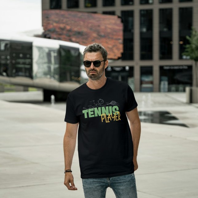T-shirt du joueur de tennis de plongée amusant pou (Créateur téléchargé)