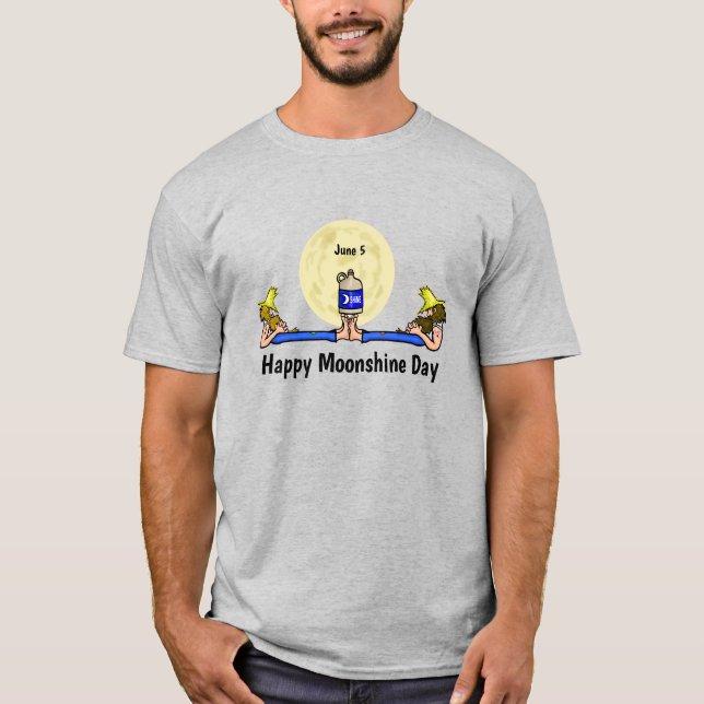 T-Shirt du jour de la lune - 2 collines des Appala (Devant)