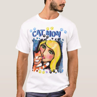 T-shirt du jour de mère de maman de chat