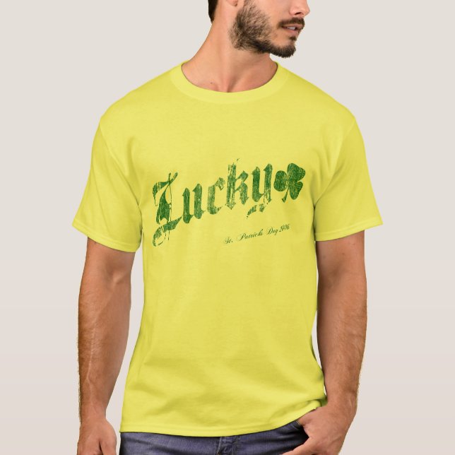 T-shirt du jour de St Patrick chanceux - 3 (Devant)