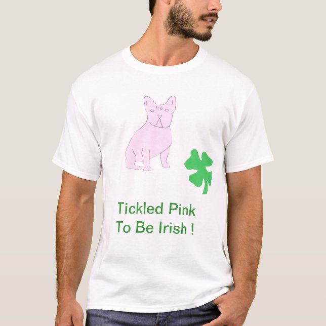 T-shirt du jour de St Patrick de bouledogue (Devant)