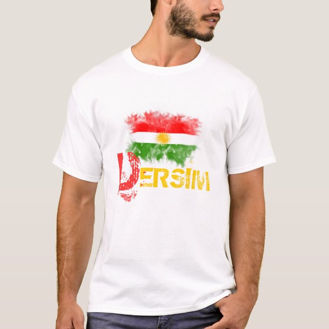T-shirt du Kurdistan avec "DERSIM " (Devant)