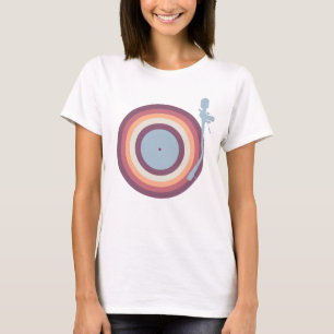 T-shirt du lecteur de disque de vinyle de Tourne-d
