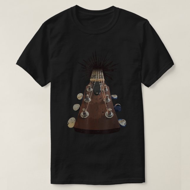 T-shirt du Lecteur de musique rock et Roll de guit (Design devant)