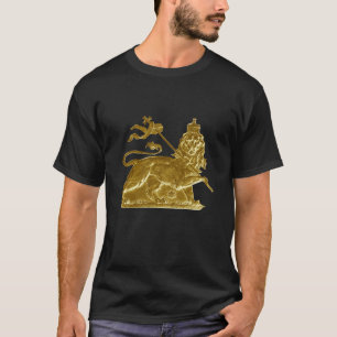 T-shirt du Lion de Judah Rasta Metalic Design