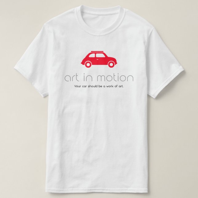 T-shirt du logo Art in Motion (blanc) (Design devant)