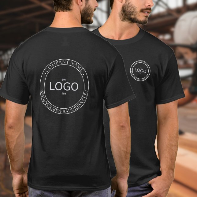 T-shirt du logo circulaire avant (Créateur téléchargé)