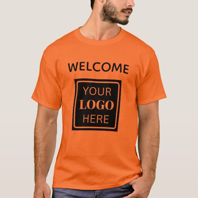 T-shirt du logo commercial QR Code Welcome (Devant)