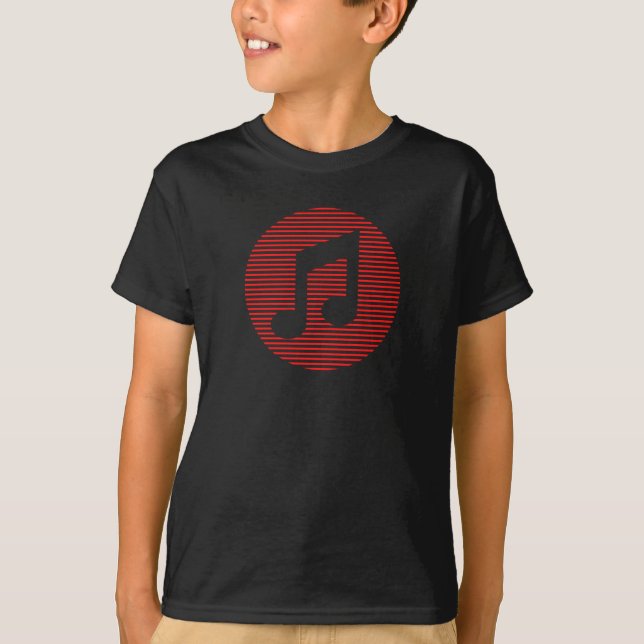 T-shirt du logo de la musique (Devant)