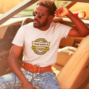 T-shirt du logo de taxi personnalisé