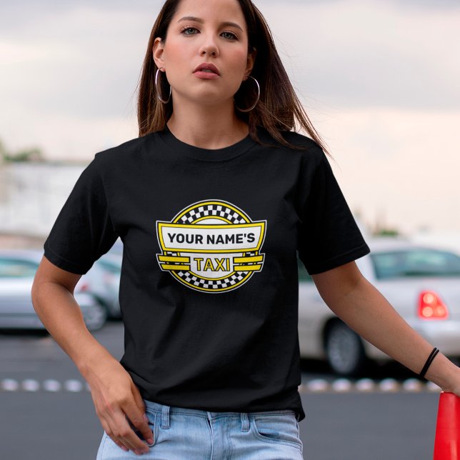 T-shirt du logo de taxi personnalisé (Créateur téléchargé)