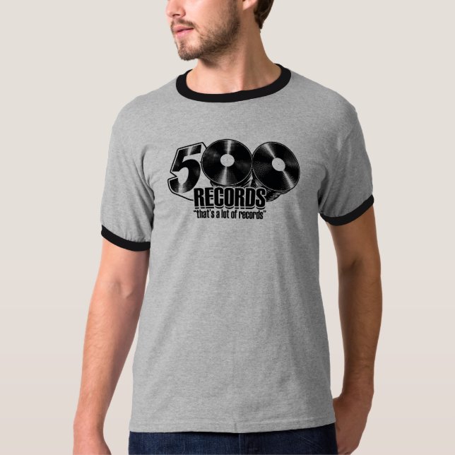 T-shirt du logo des hommes 500 (sonnerie) (Devant)