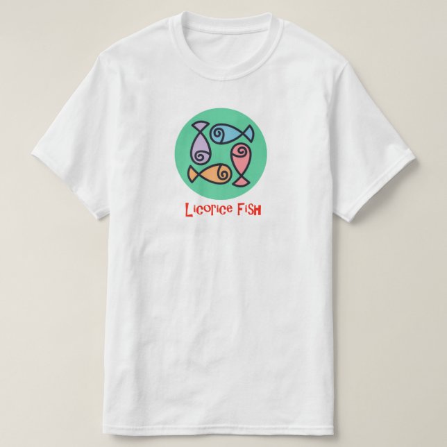 T-shirt du logo du poisson de Licorice (Design devant)