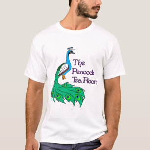 T-shirt du logo masculin de la salle de thé Peaco