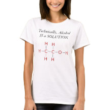 T-shirt du LOL des femmes : Solution d'alcool