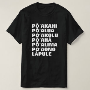 T-shirt Du lundi au dimanche à Hawaii