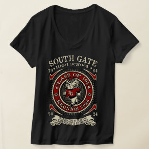 T-shirt du lycée de South Gate Ramsey avant et arr