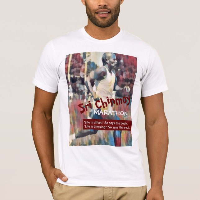 T-shirt du marathon de Sri Chinmoy (Devant)