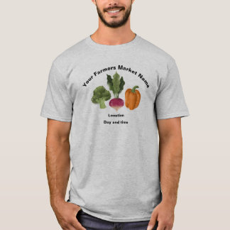 T-shirt du marché agricole personnalisé