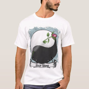 t-shirt du mariage Rose yin yang