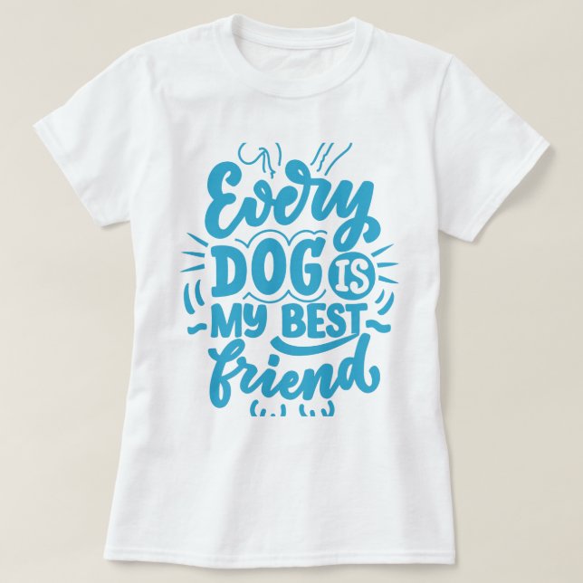 T-shirt du meilleur ami de chien (Design devant)