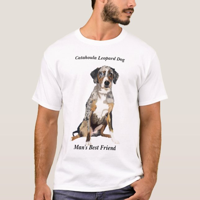 T-shirt du meilleur ami de l'homme de Catahoula (Devant)