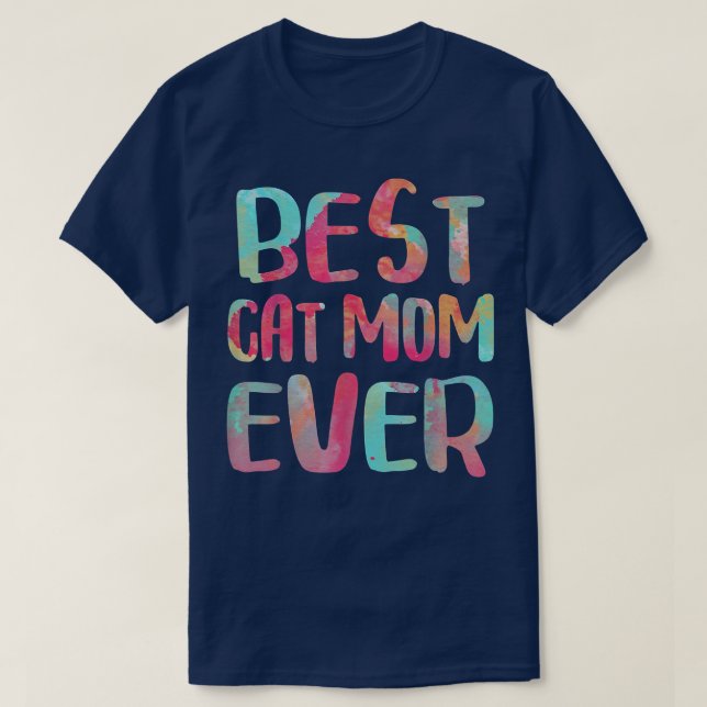 T-shirt du Meilleur Cat Maman Ever (Design devant)