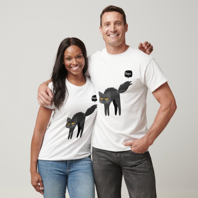 T-shirt du mème du chat Nope (Unisexe)
